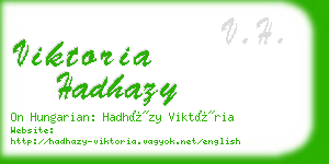 viktoria hadhazy business card